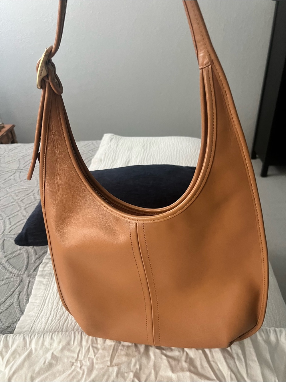 Coach Tan Leather Hobo Bag - Picture 2 of 6